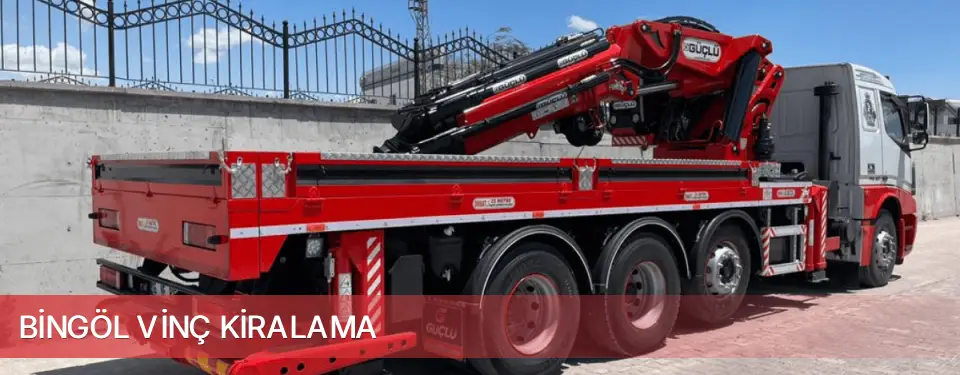 Bingöl İli Vinç Kiralama